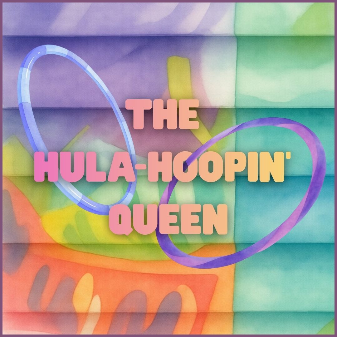 The Hula-Hoopin' Queen Logo