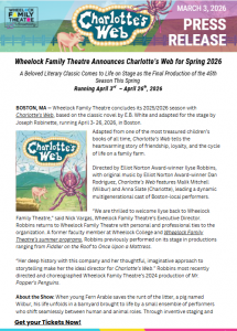 Charlotte's Web 2026 Press Release cover photo