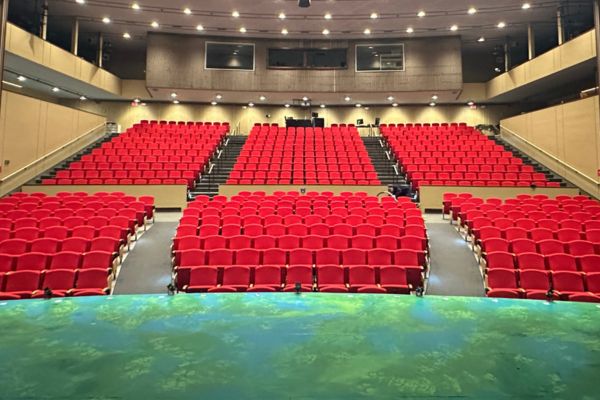house Photograph of the audience seating area of the theatre from the stage.