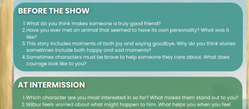 Charlotte's Web family Conversation Guide cover image